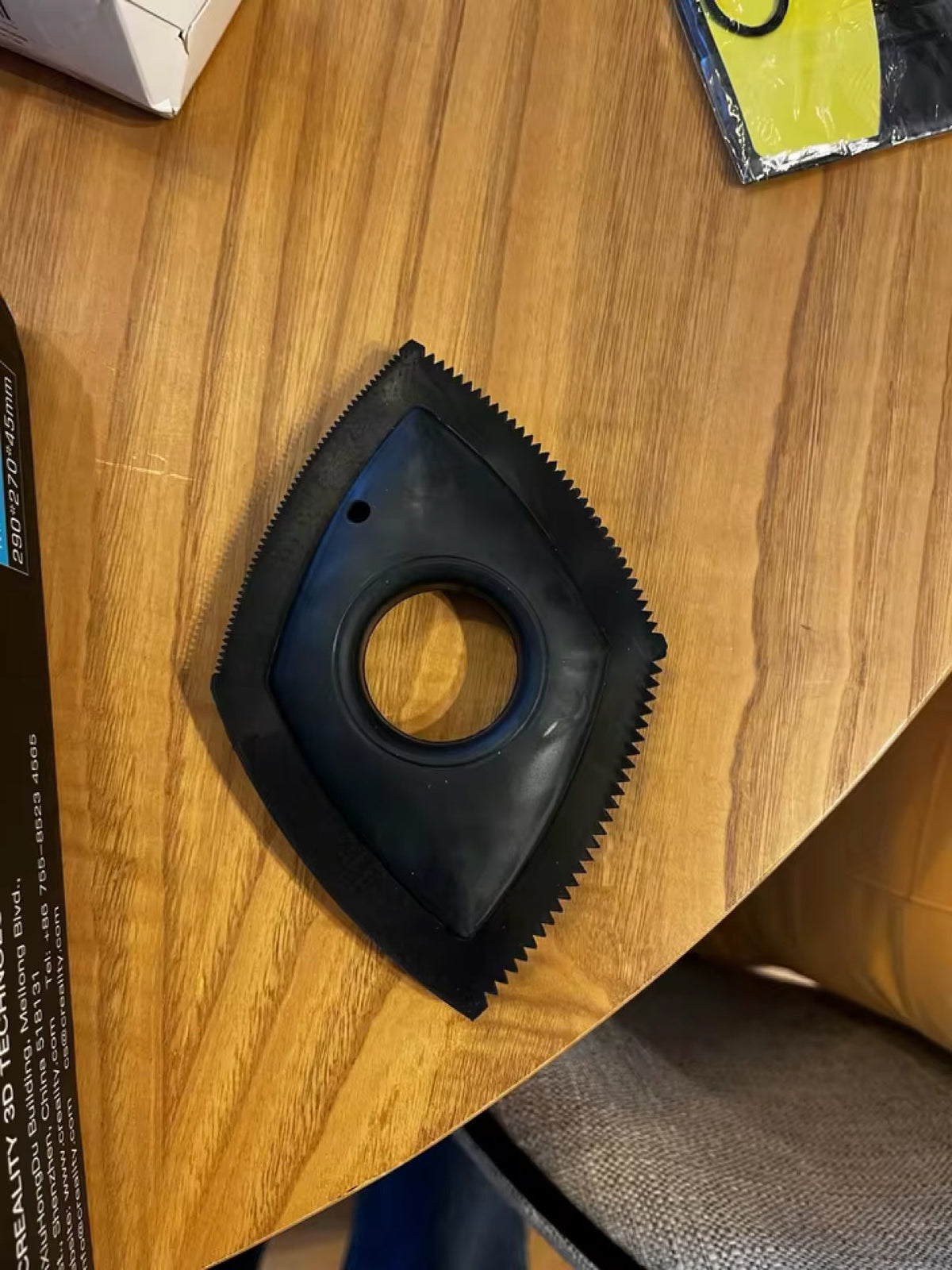 Furryless 4-Sided Pet Scraper, the all-black diamond scraper for couch corners and seams